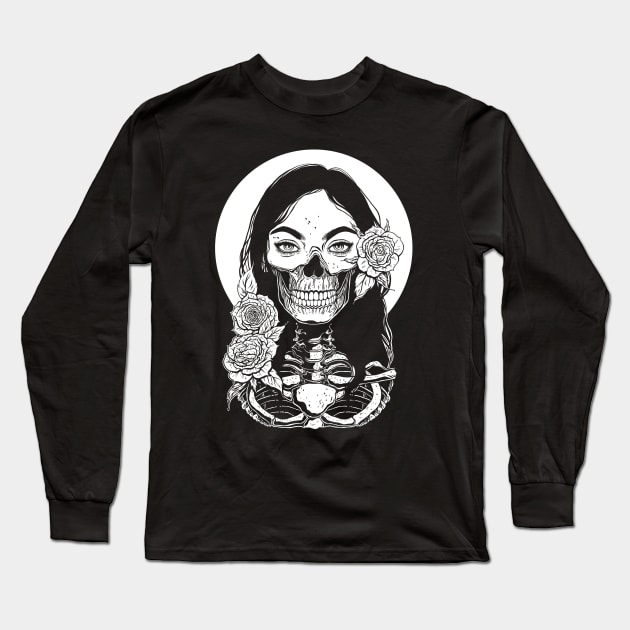 Dead Girl. Death Long Sleeve T-Shirt by OccultOmaStore